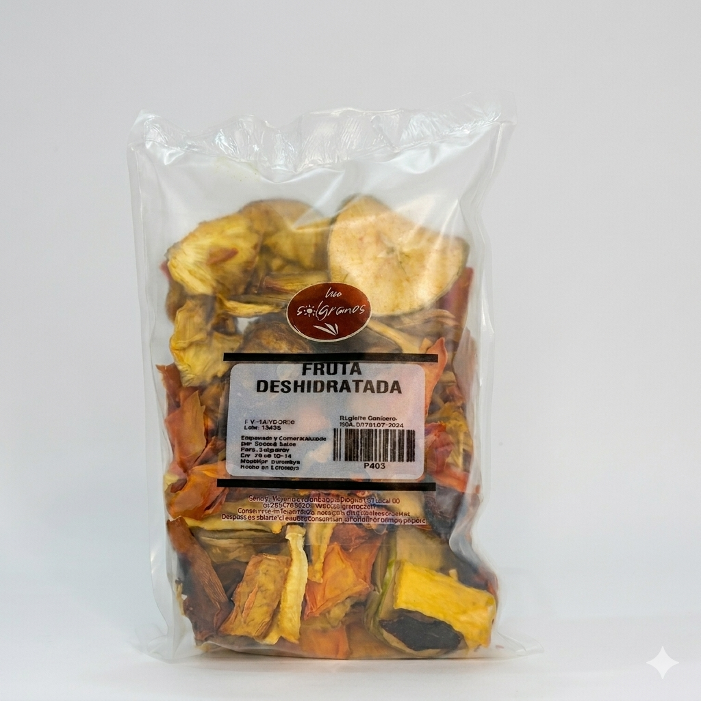Fruta amarilla deshidratada