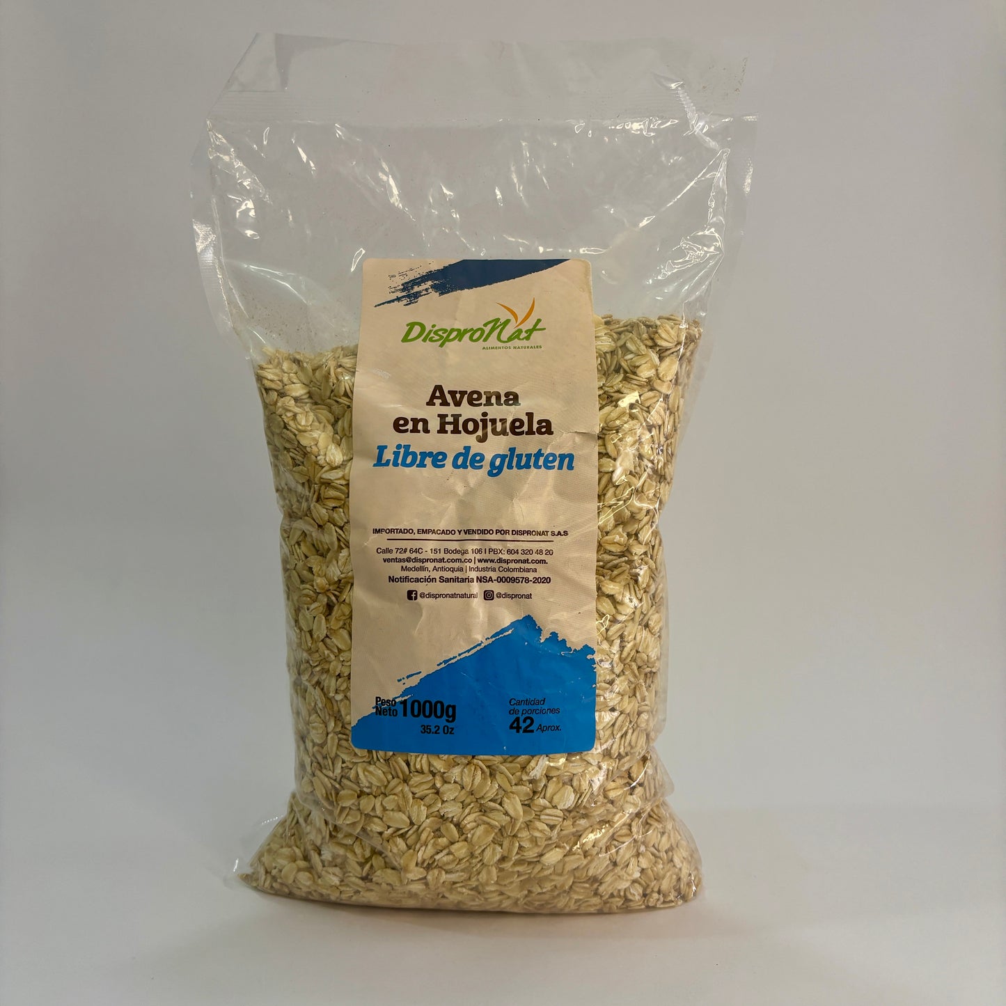 Avena sin gluten