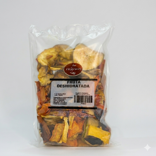 Fruta amarilla deshidratada