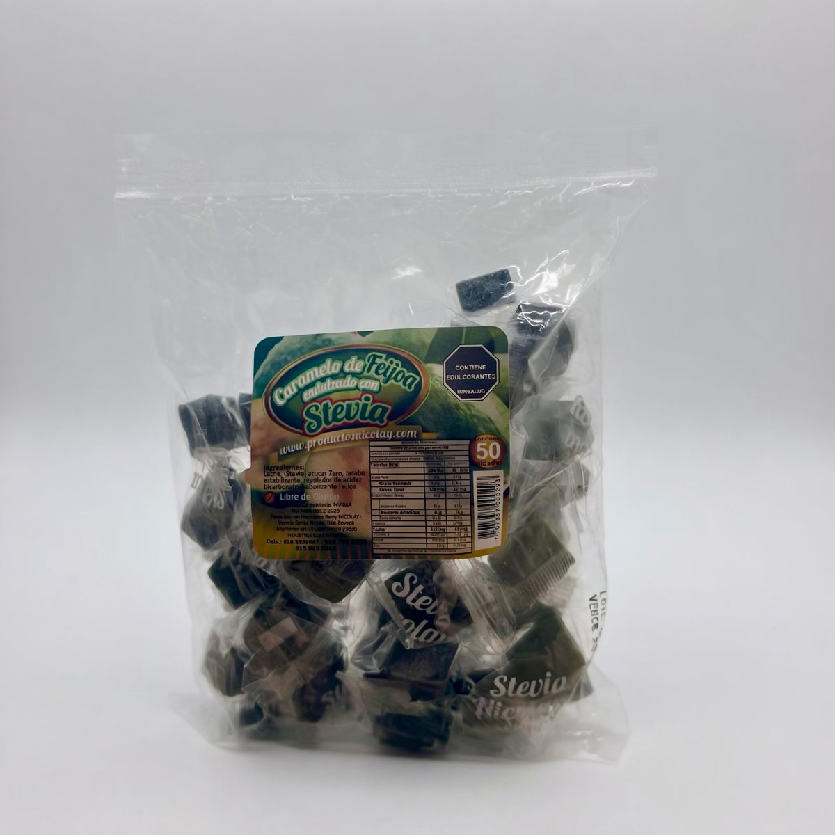 Caramelos con estevia